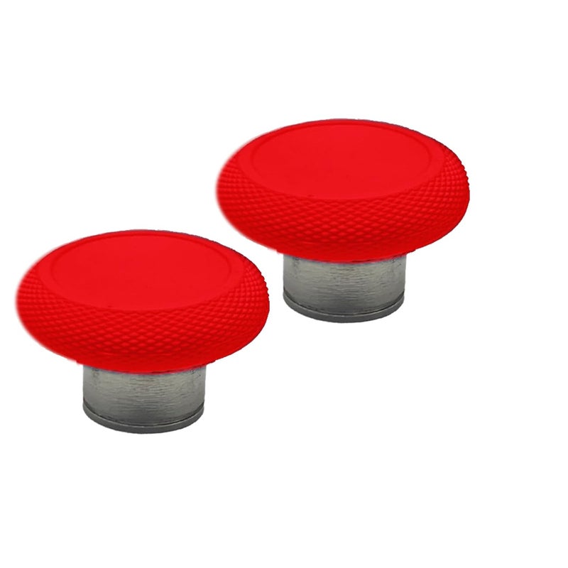 Anglepingping Store 2 Pack Elite 2 Controller Short Thumbsticks Replacement for Xbox Elite Series 2 Controller,0.39in Standard Height Concave Magnetic Analog Short Joysticks for Elite Series 2 Core Controller (Red) - Image 1